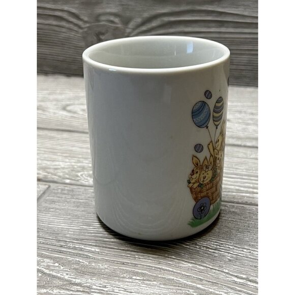 Mother Easter Bunny with Baby Bunnies Ceramic Coffee Tea Mug Cup Unique Handle - Picture 2 of 8